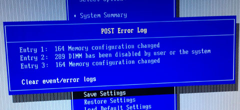どうやら原因はメモリのようだ
