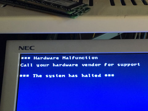 ハードウェア障害っぽい