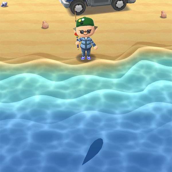 明らかに大きい魚影