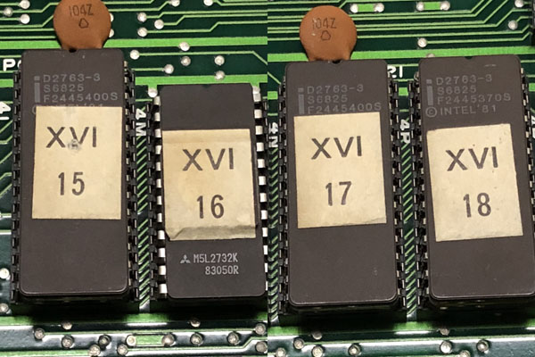 この辺がスプライト（容量の大きい ROM がいくつか）