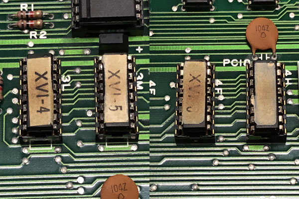 発熱するのか焦げた色になっています