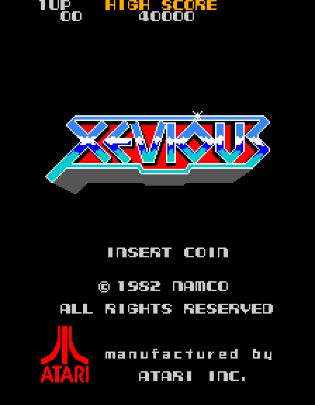 XEVIOUS ATARI HARDER TITLE